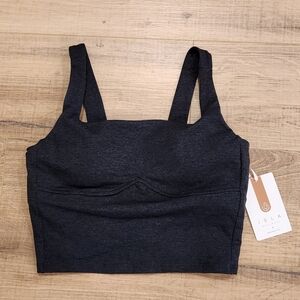 ISLA Movement Sports Bra Medium Charcoal Gray Made USA NWT Yoga Athletic